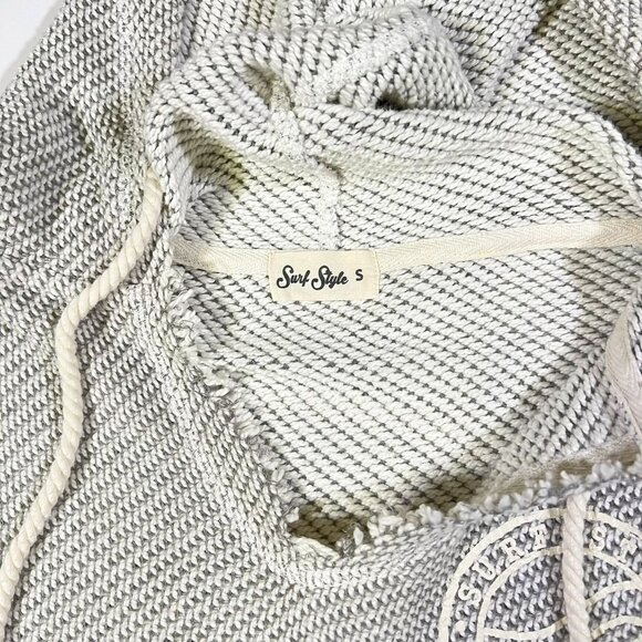 Surf Style Gulf Shore Grey Knit Hoodie - Women's Size S - Style B1702SSRM - Picture 4 of 10